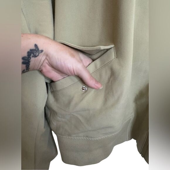 WeWoreWhat Twill Bomber Jacket in Oat - Picture 9 of 13